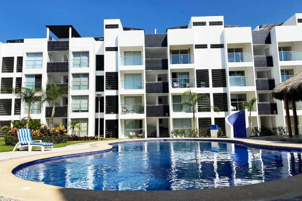 ¡Nuevo! Hermoso Departamento Con Alberca. Manzanillo Kültér fotó